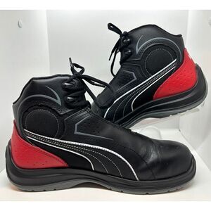 NWB PUMA Touring Black Mid Composite Toe Work Safety Shoe 63.261.5 Men's 10.5